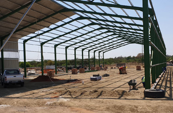Completed steel structure