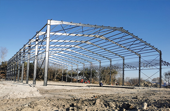Steel structure in progress